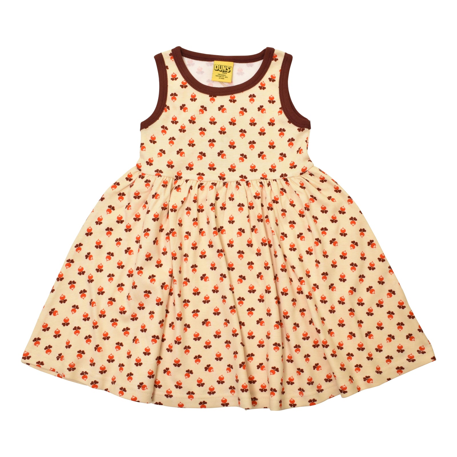 Tiny Radish - Cloud Cream Dress With Gathered Skirt - 1 Left Size 5-6 years-Duns Sweden-Modern Rascals