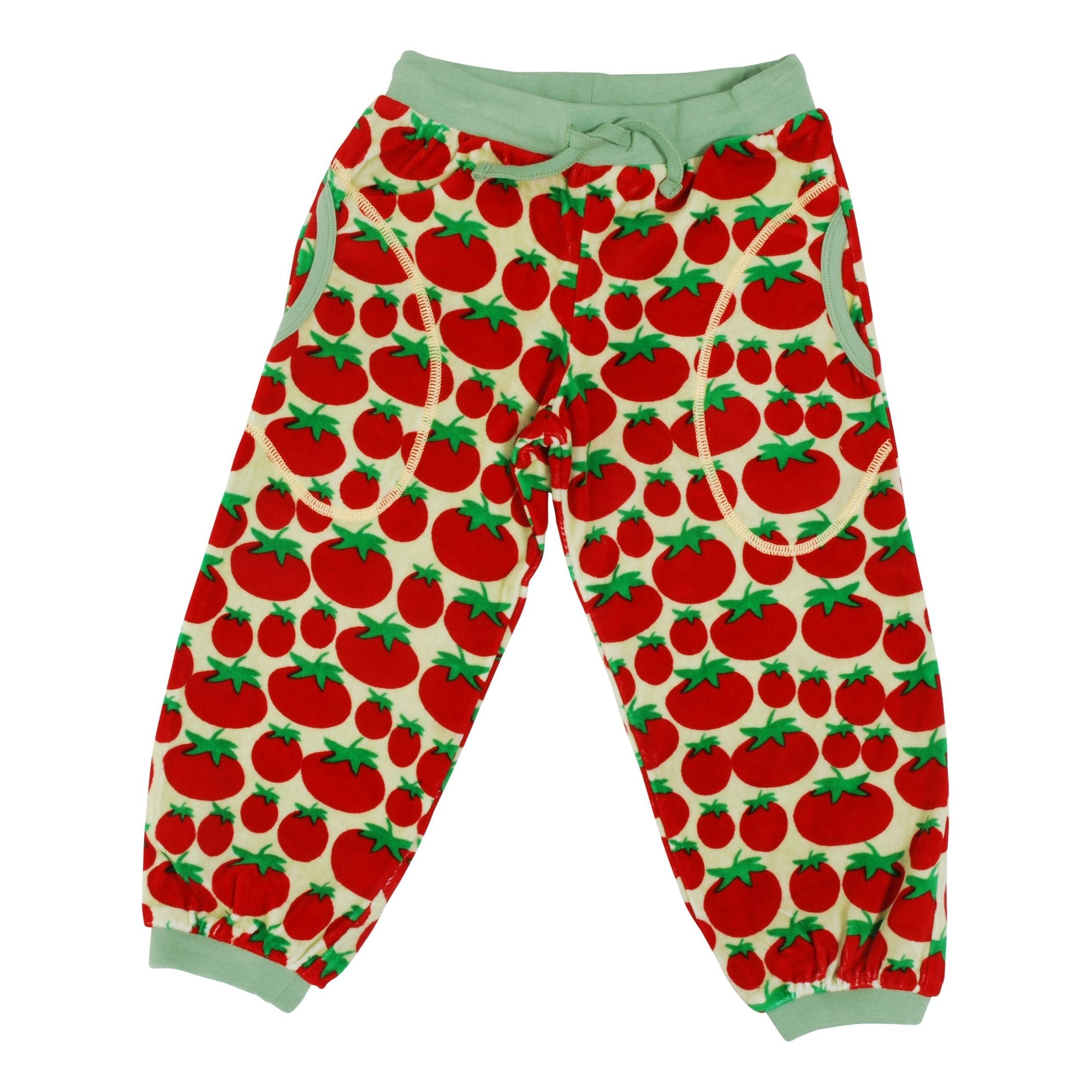 Tomato Velour Pants - 2 Left Size 10-12 & 12-14 years-Duns Sweden-Modern Rascals