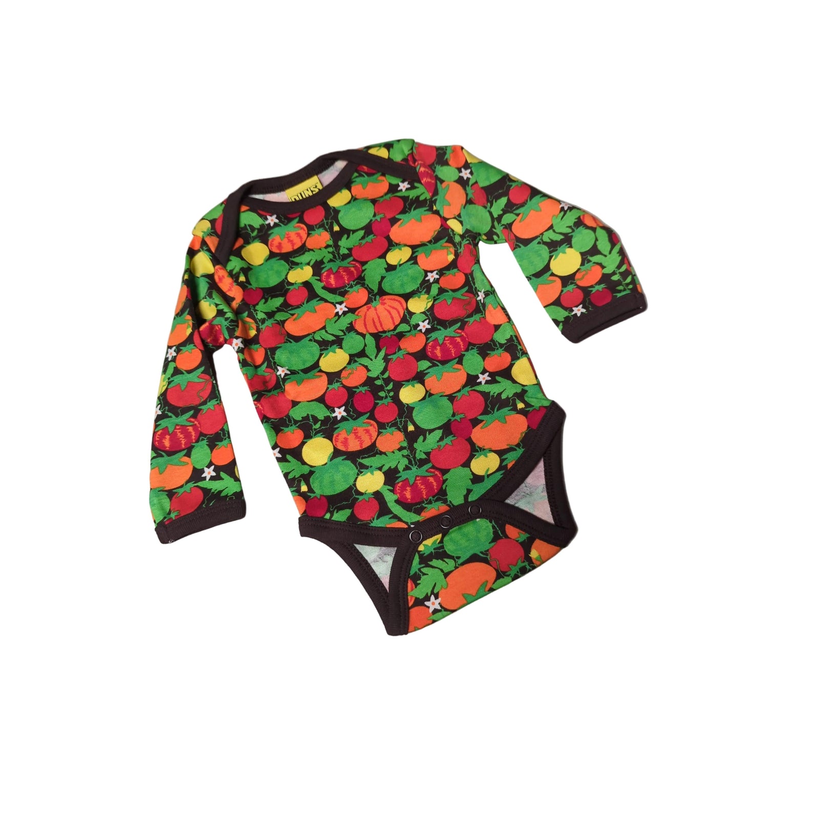 Tomatoes - Brown Long Sleeve Onesie-Duns Sweden-Modern Rascals