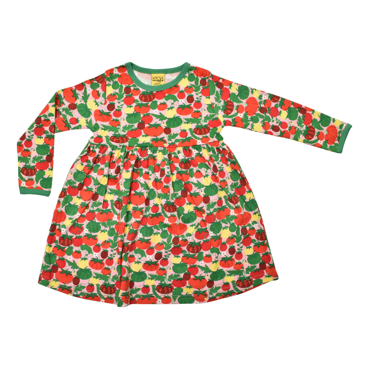 Tomatoes - Pink Long Sleeve Dress With Gathered Skirt - 2 Left Size 7-8 & 12-13 years-Duns Sweden-Modern Rascals