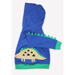 Tonal Dinosaur Applique Hoodie-Toby Tiger-Modern Rascals