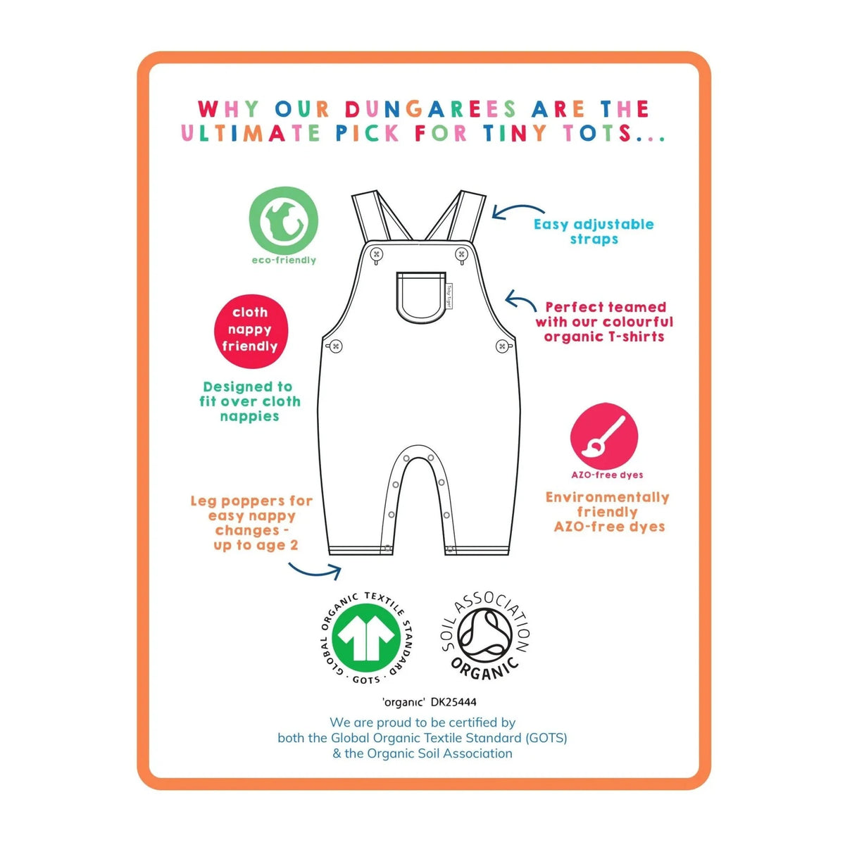 Tonal Dinosaur Print Dungarees - 1 Left Size 3-4 years-Toby Tiger-Modern Rascals