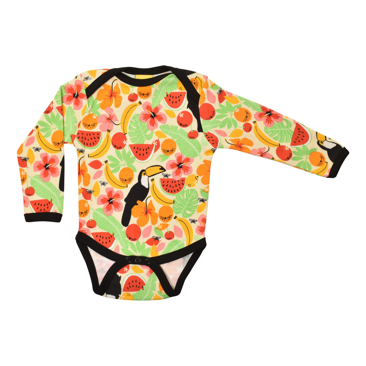 Toucan - Vanilla Custard Long Sleeve Onesie-Duns Sweden-Modern Rascals