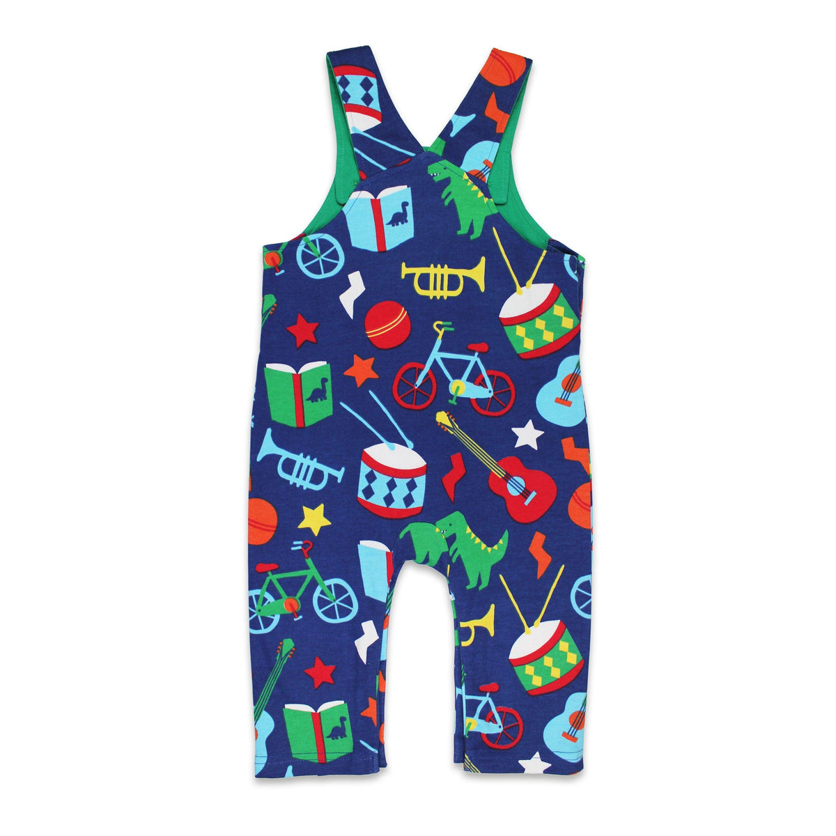 Toys Print Dungarees-Toby Tiger-Modern Rascals