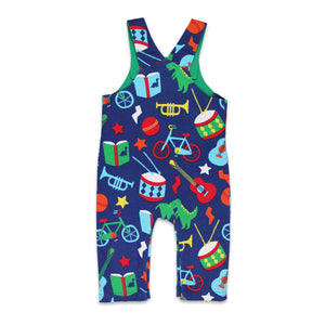 Toys Print Dungarees-Toby Tiger-Modern Rascals
