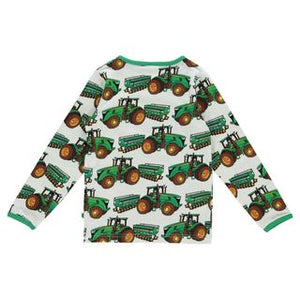 Tractors Long Sleeve Shirt in Cream-Smafolk-Modern Rascals