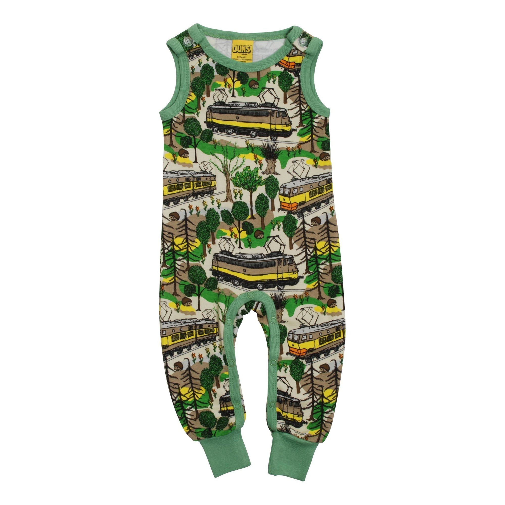 Train Dungarees - 1 Left Size 3-4 years-Duns Sweden-Modern Rascals