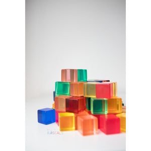 Translucent Cubes - 100 pieces-Bauspiel-Modern Rascals