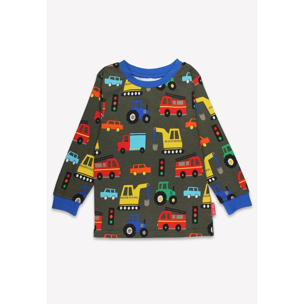 Transport Print Pyjamas - 1 Left Size 5-6 years-Toby Tiger-Modern Rascals