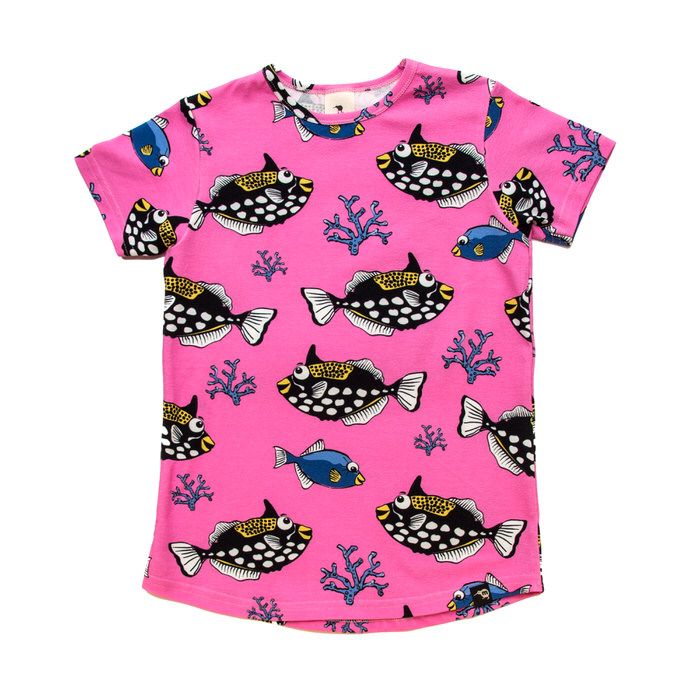 Triggerfish Short Sleeve Shirt - 1 Left Size 8-10 years-Mullido-Modern Rascals