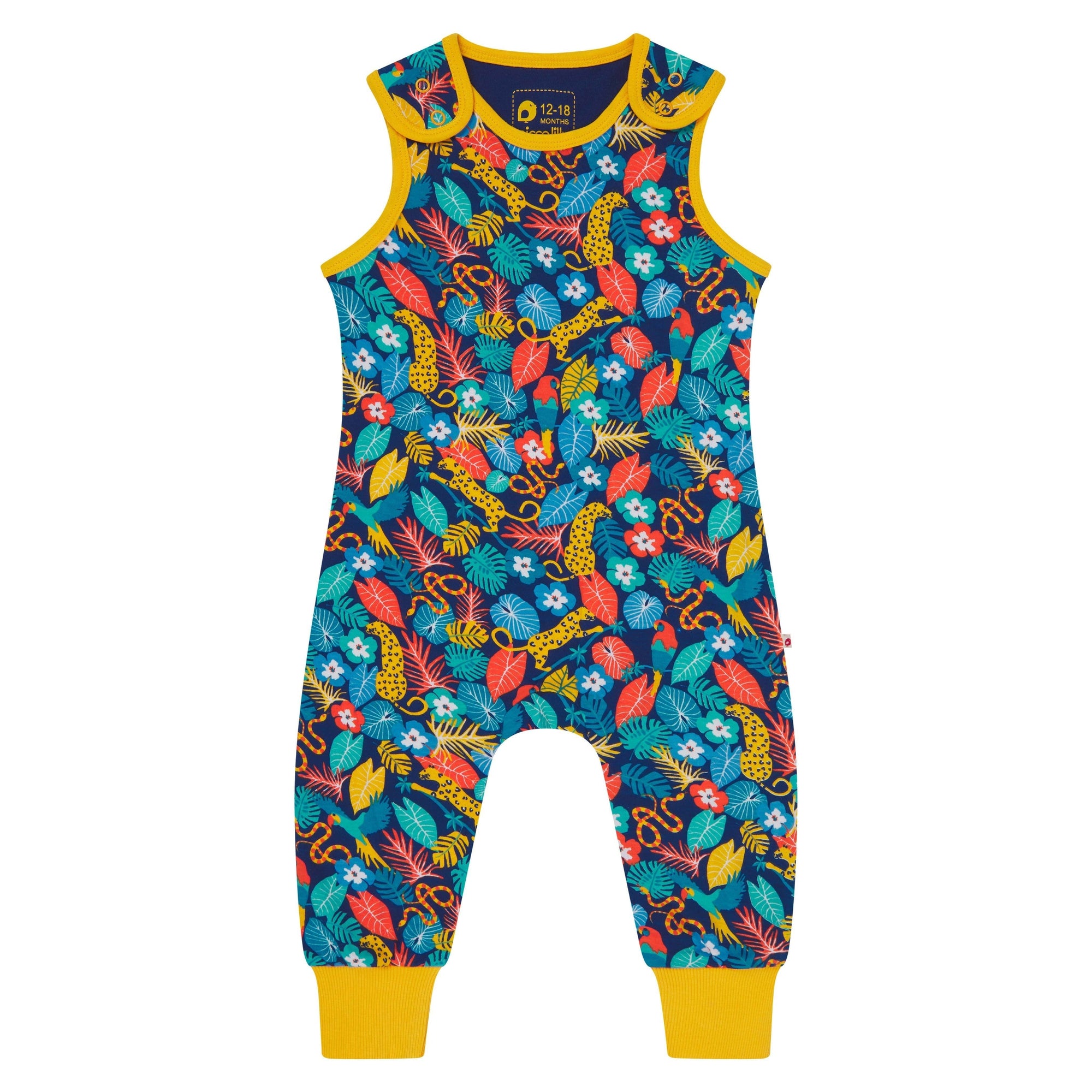 Tropic Dungarees - 1 Left Size 2-3 years-Piccalilly-Modern Rascals