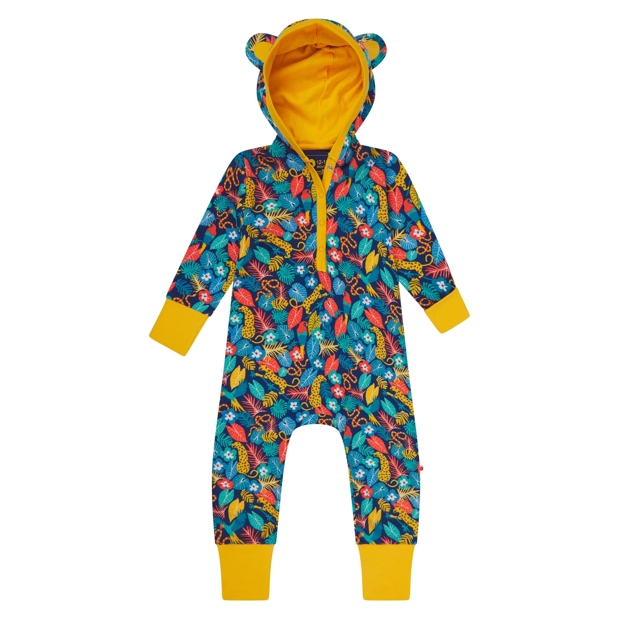 Tropic Hooded Playsuit - 2 Left Size 3-6 months & 2-3 years-Piccalilly-Modern Rascals