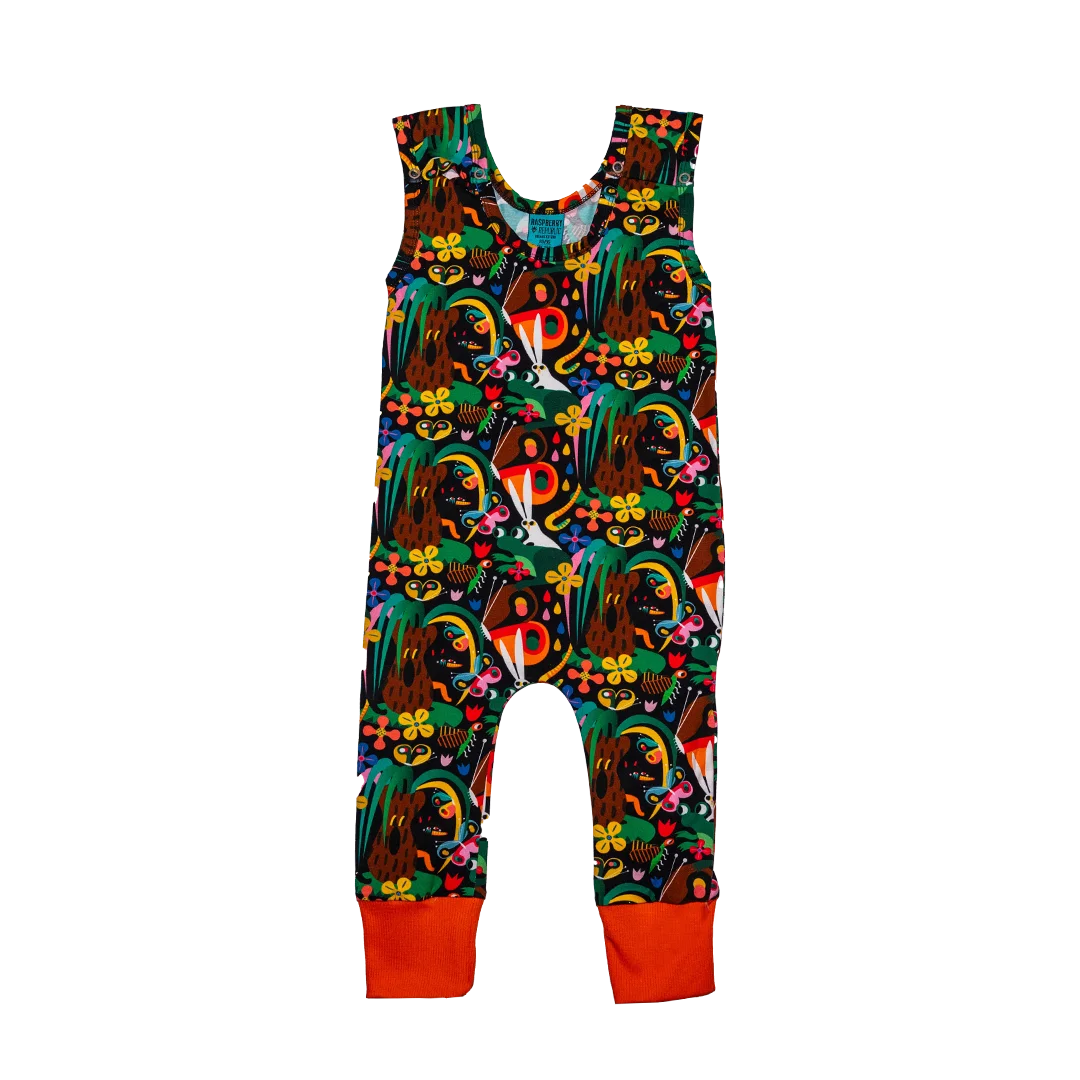 Tropic Twist Dungarees-Raspberry Republic-Modern Rascals