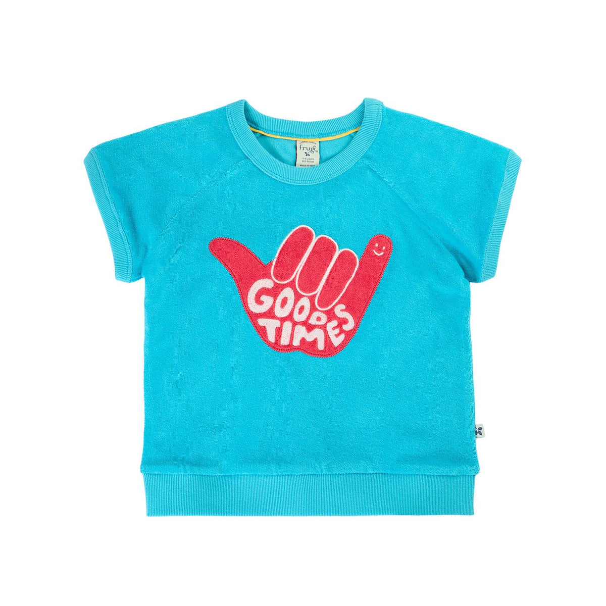 Tropical Sea/Good Times Seaside Towelling Sweatshirt-Frugi-Modern Rascals