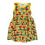 Tropical Sleeveless Dress With Gathered Skirt - 2 Left Size 10-11 & 11-12 years-Duns Sweden-Modern Rascals