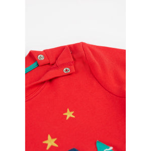 True Red/Winter Ira Interactive Applique Top-Frugi-Modern Rascals