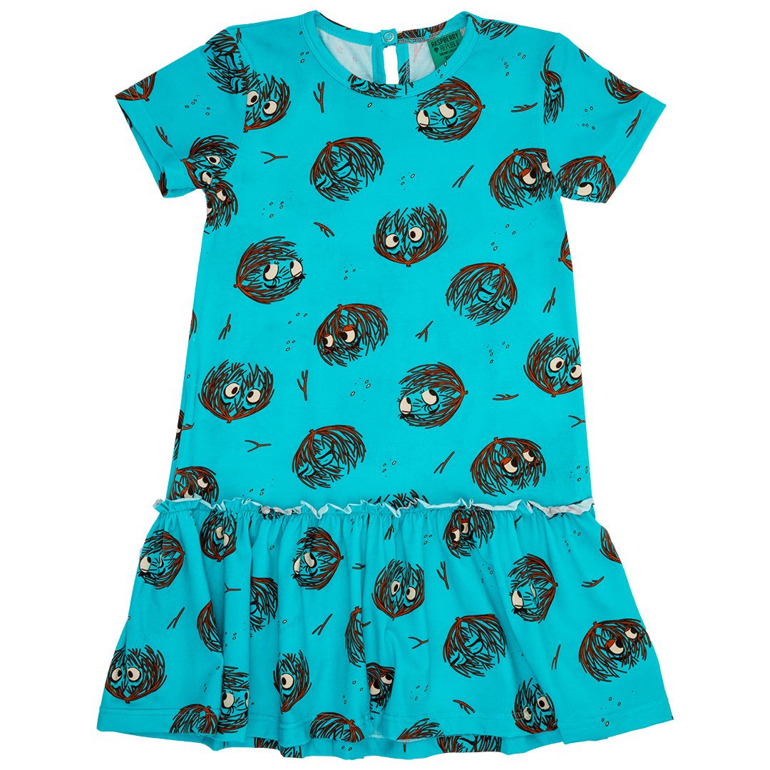 Tumbleweed Blue Short Sleeve Dress - 2 Left Size 3-5 & 9-11 years-Raspberry Republic-Modern Rascals