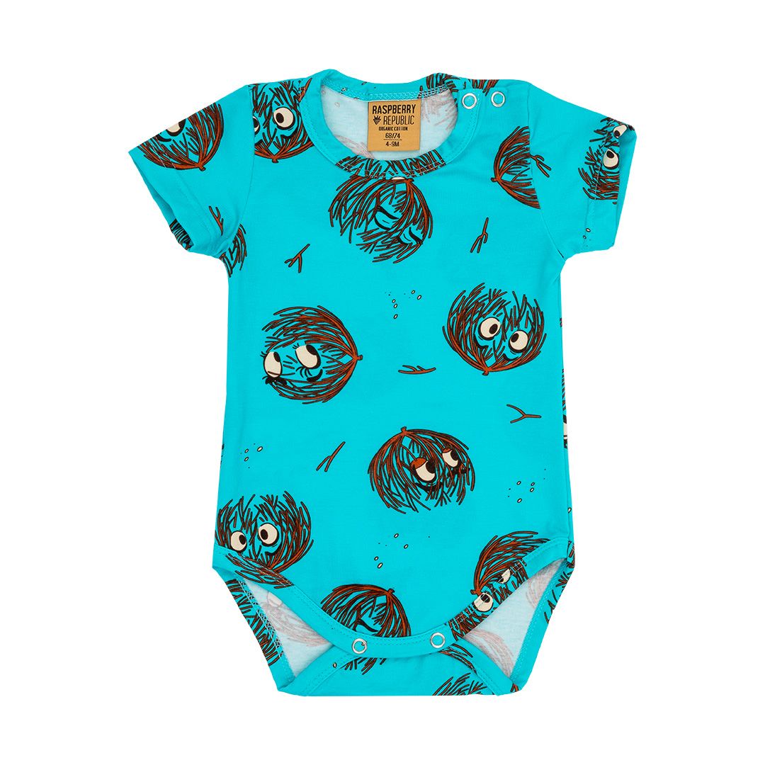 Tumbleweed Blue Short Sleeve Onesie - 1 Left Size 9-18 months-Raspberry Republic-Modern Rascals