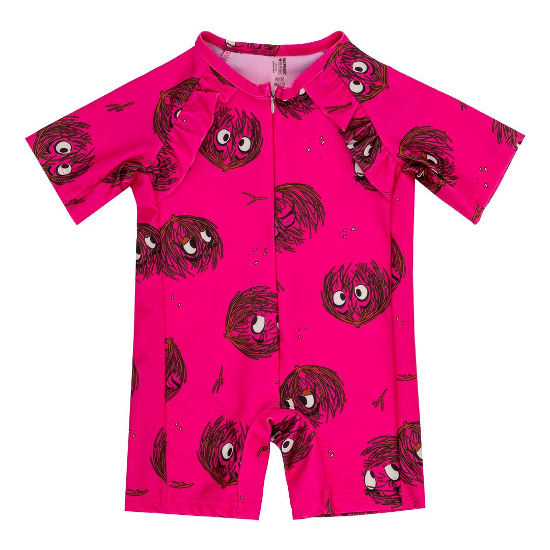 Tumbleweed Pink Sunsafe Swimsuit With Ruffles - 2 Left Size 2-3 & 7-9 years-Raspberry Republic-Modern Rascals