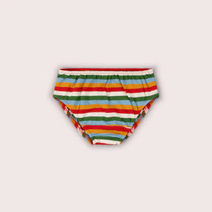 Turquoise Rainbows Organic Underwear Set - 3 Pack - 1 Left Size 6-7 years-Little Green Radicals-Modern Rascals