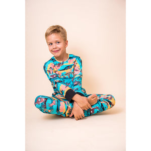 Turquoise Savanna Pyjamas - 1 Left Size 4-6 years-Mullido-Modern Rascals