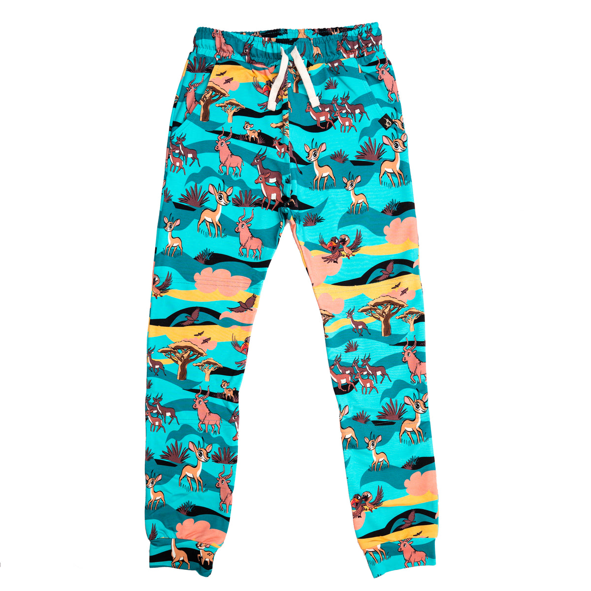 Turquoise Savanna Sweatpants - 1 Left Size 8-10 years-Mullido-Modern Rascals