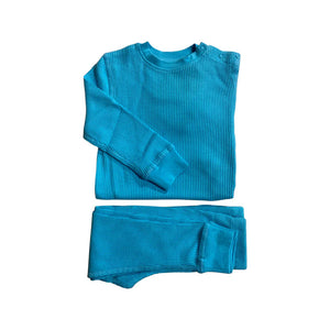 Turquoise Waffle Set - 2 Left Size 2-3 & 7-8 Years-Slugs and Snails-Modern Rascals