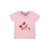 Twin Flower Pink Stripe/Bird Easy On Short Sleeve Shirt - 1 Left Size 6-12 months-Frugi-Modern Rascals