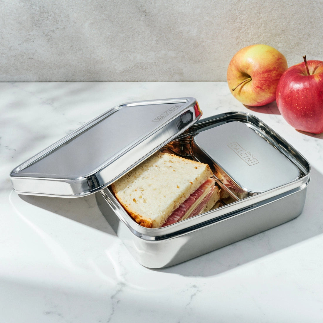 Two-Piece Lunch Set | Top Stainless Steel Food Storage Set-Dalcini Stainless-Modern Rascals