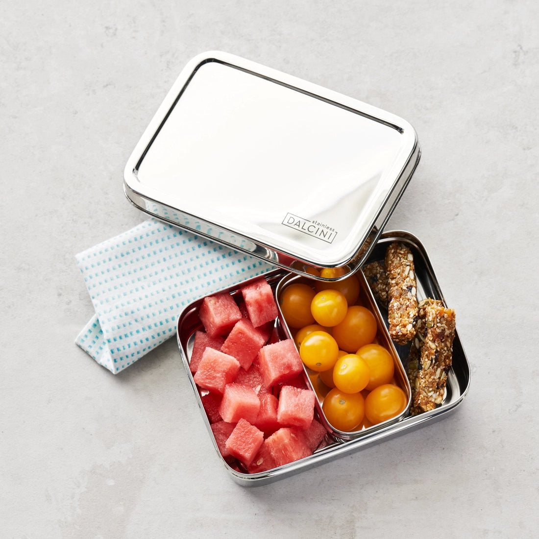 Two-Piece Lunch Set | Top Stainless Steel Food Storage Set-Dalcini Stainless-Modern Rascals