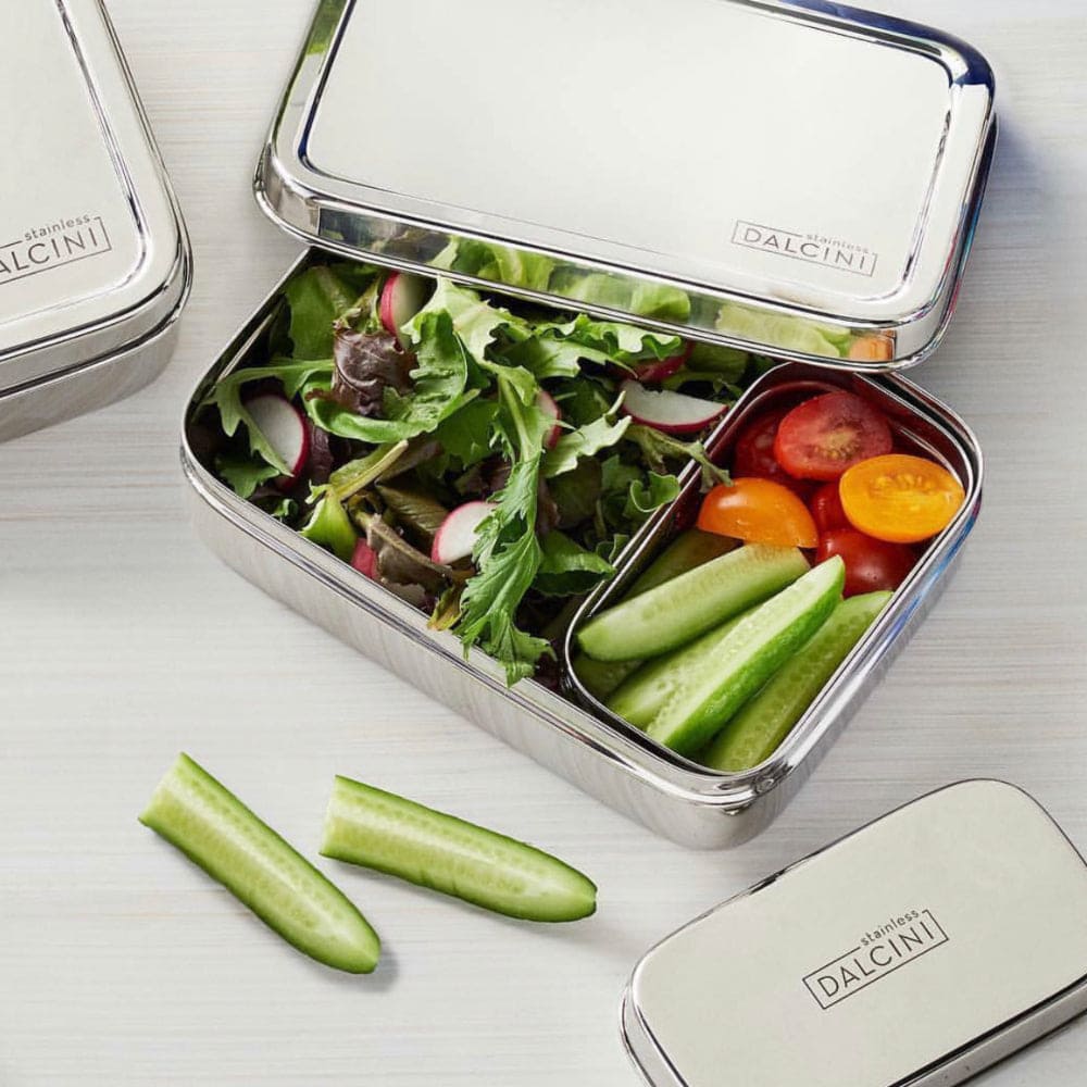 Two-Piece Lunch Set | Top Stainless Steel Food Storage Set-Dalcini Stainless-Modern Rascals