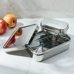Two-Piece Lunch Set | Top Stainless Steel Food Storage Set-Dalcini Stainless-Modern Rascals