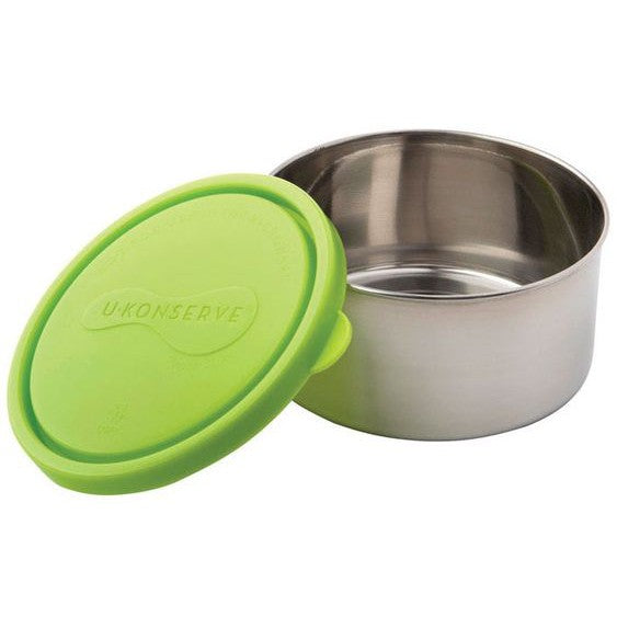 U Konserve Round Stainless Steel To Go Container - Lime Green *Plastic* Lid - 16oz-Warehouse Find-Modern Rascals