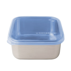 U-Konserve Square Stainless Steel To Go Container - 50oz / Assorted Lid Colours-U Konserve-Modern Rascals