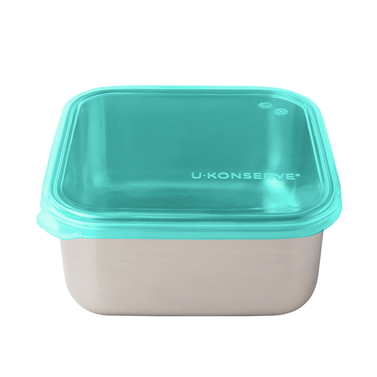 U-Konserve Square Stainless Steel To Go Container - 50oz / Assorted Lid Colours-U Konserve-Modern Rascals