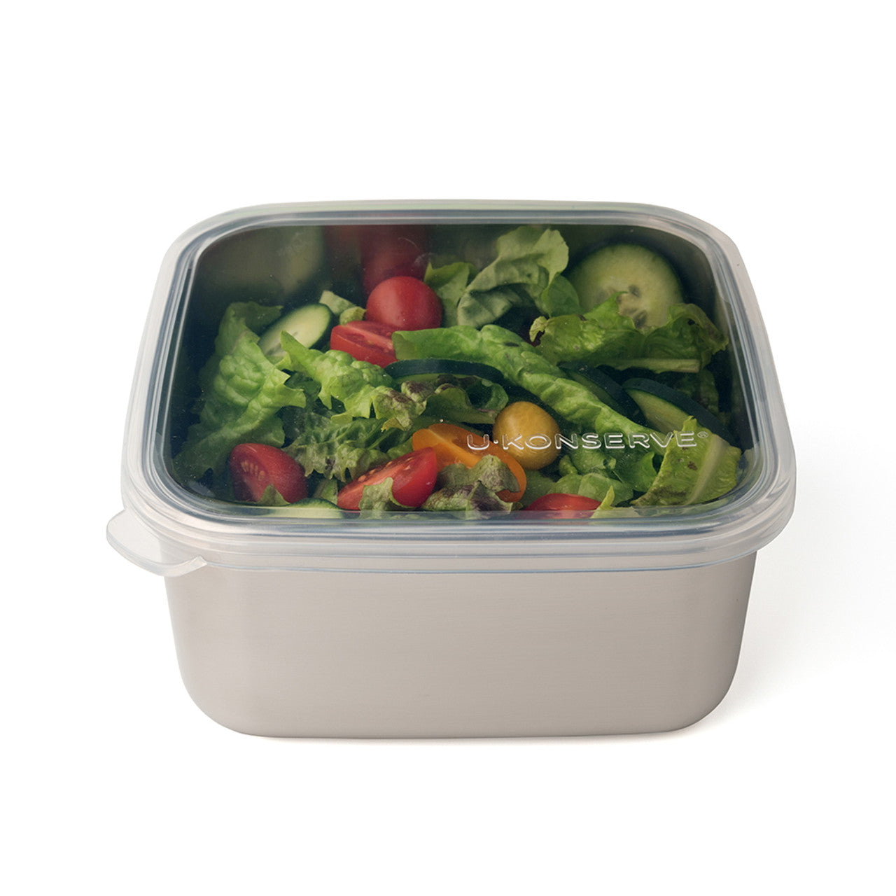 U-Konserve Square Stainless Steel To Go Container - 50oz / Assorted Lid Colours-U Konserve-Modern Rascals