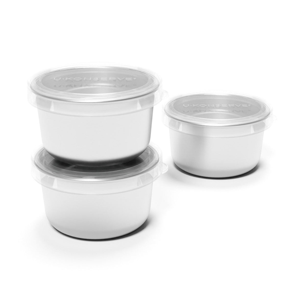 U Konserve Stainless Steel Dip Containers with Clear Silicone Lid - set of 3-U Konserve-Modern Rascals