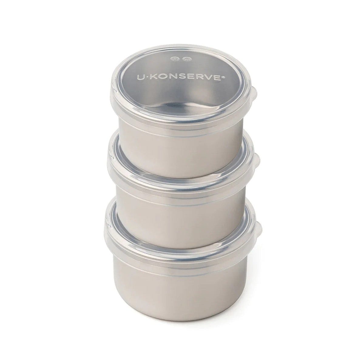 U Konserve Stainless Steel Dip Containers with Clear Silicone Lid - set of 3-U Konserve-Modern Rascals