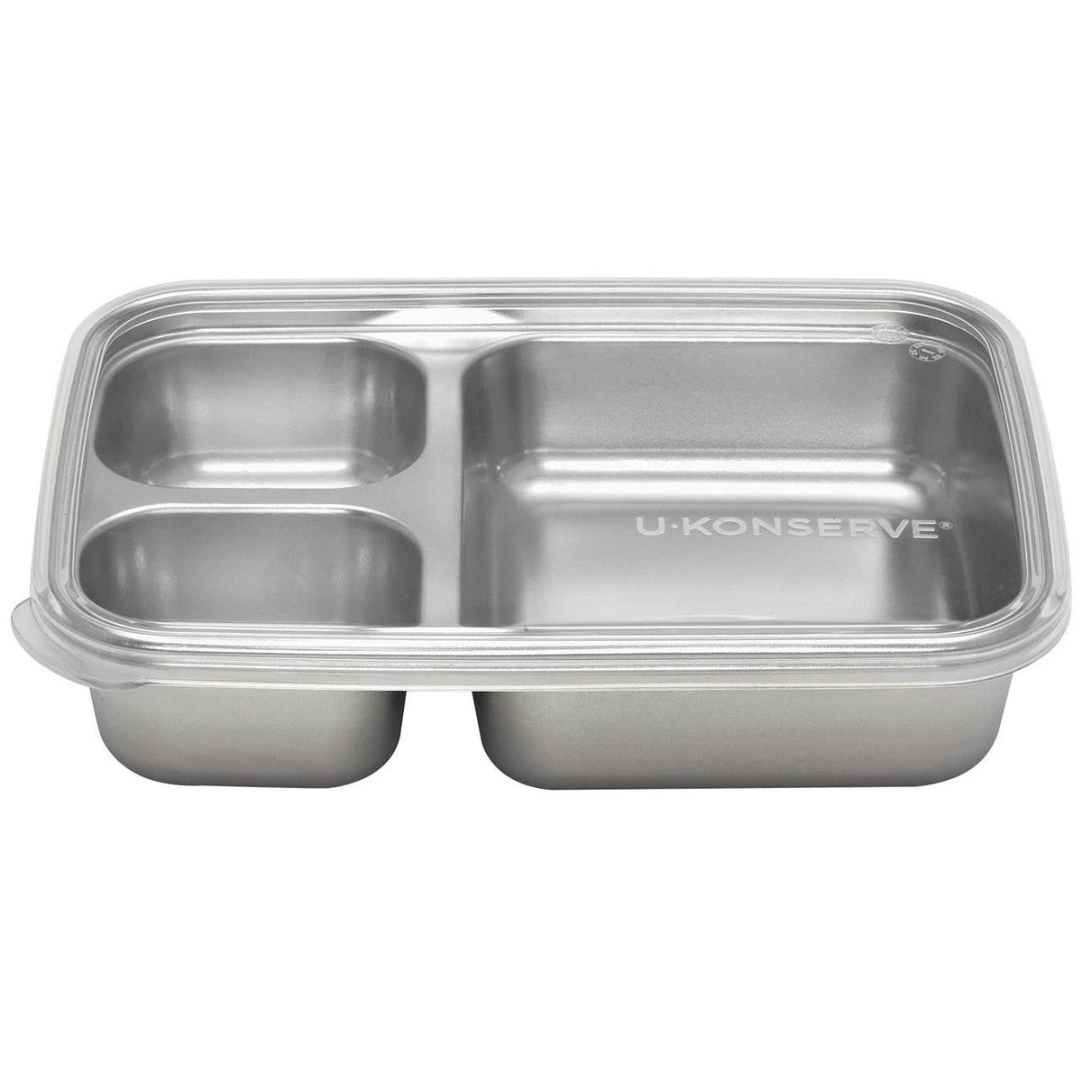 U-Konserve Three Compartment Stainless Steel Container - 24oz / Assorted Lid Colours-U Konserve-Modern Rascals
