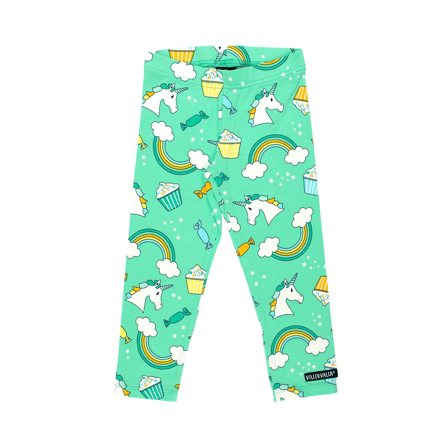 Unicorn Leggings in Pear - 2 Left Size 2-3 & 9-10 years-Villervalla-Modern Rascals