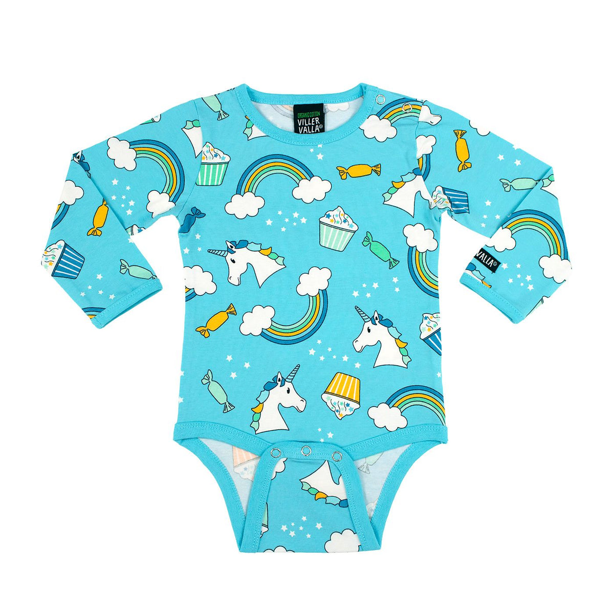 Unicorn Long Sleeve Onesie - Aruba-Villervalla-Modern Rascals