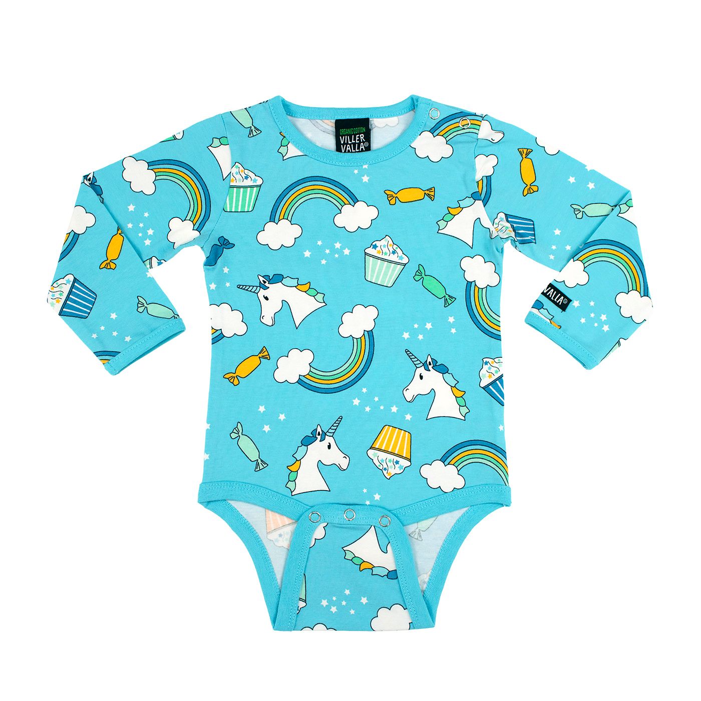 Unicorn Long Sleeve Onesie - Aruba-Villervalla-Modern Rascals