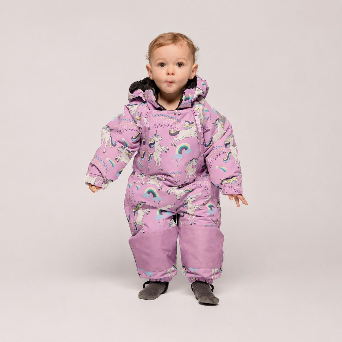 Unicorns One Piece Snowsuit For Toddlers-Smafolk-Modern Rascals