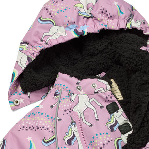 Unicorns One Piece Snowsuit For Toddlers-Smafolk-Modern Rascals