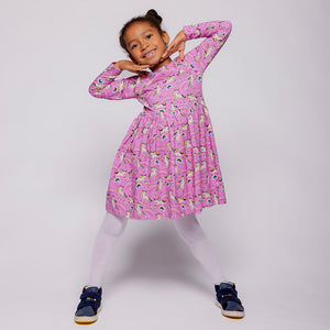 Unicorns Regent Long Sleeve Dress-Smafolk-Modern Rascals