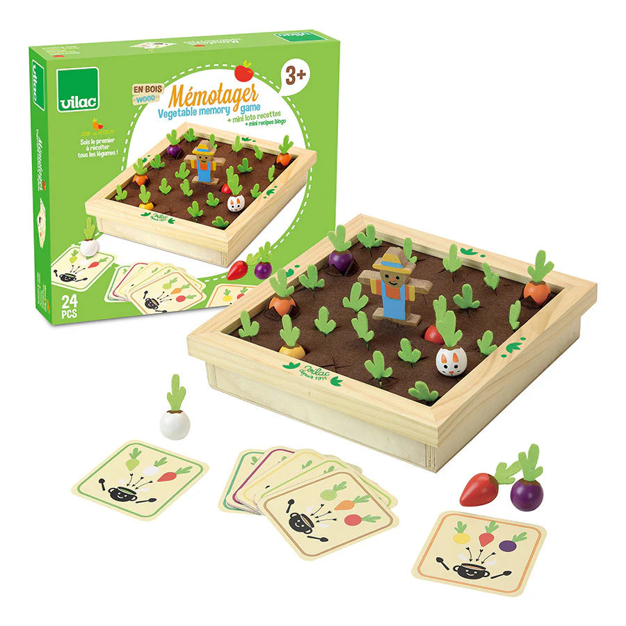 Vegetable Garden Memory Game-Vilac-Modern Rascals