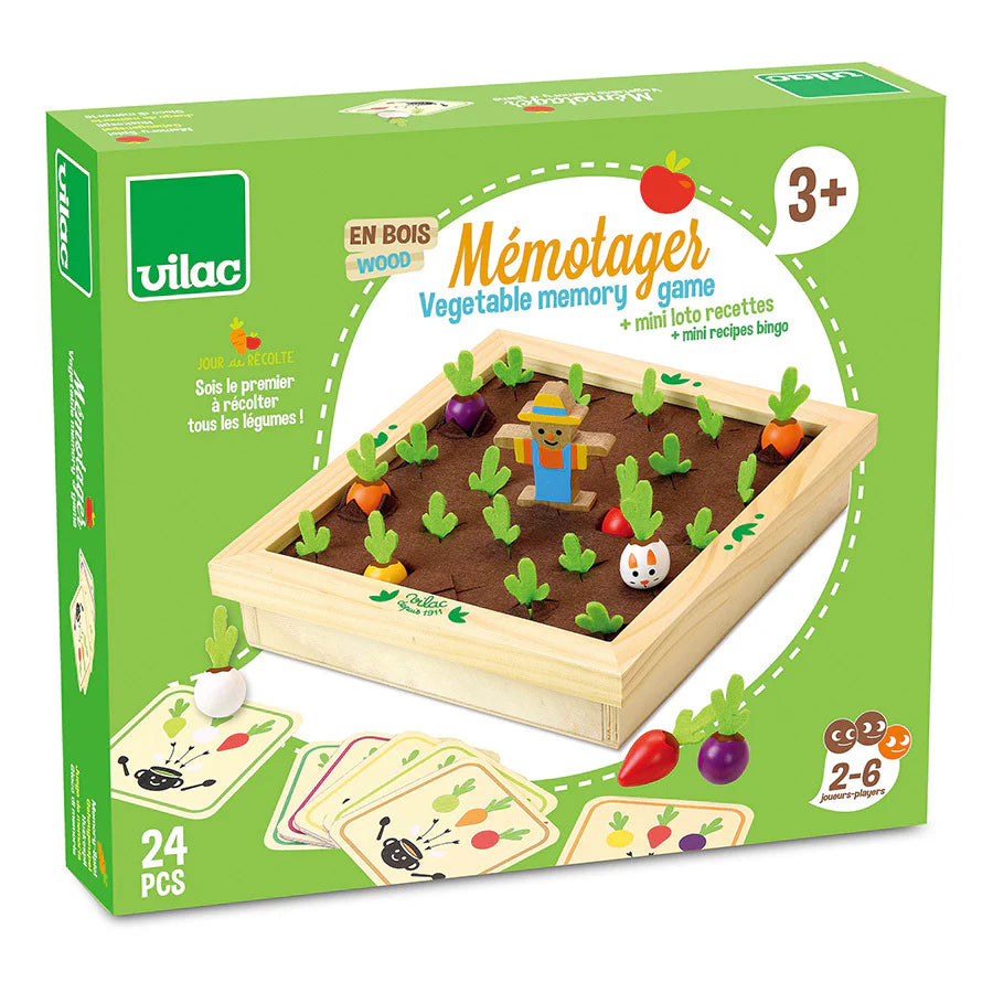 Vegetable Garden Memory Game-Vilac-Modern Rascals