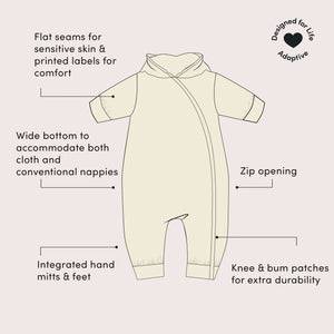 Vegetable Patch Adaptive Reversible Hooded Snug As A Bug Suit-Little Green Radicals-Modern Rascals
