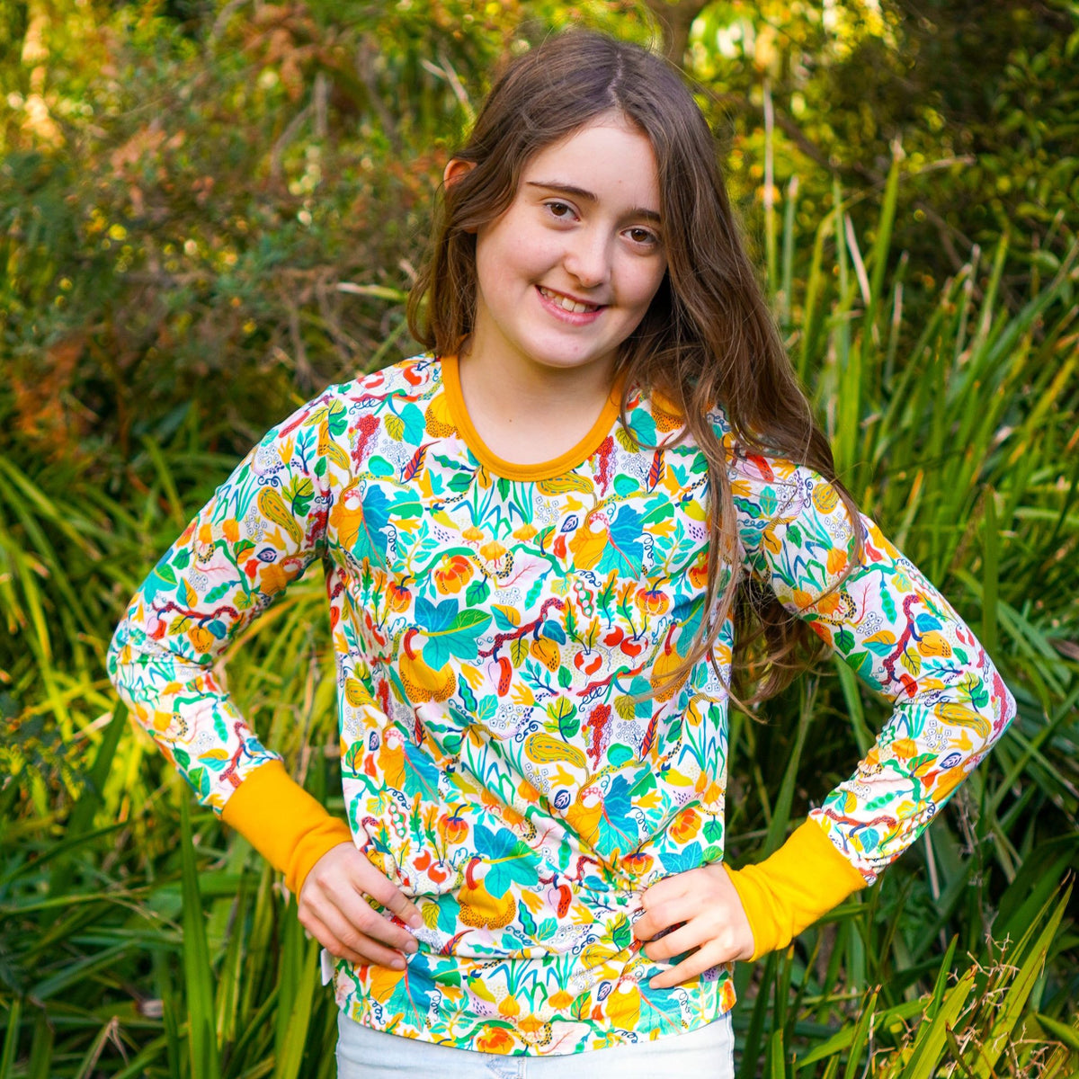 Veggies Long Sleeve Shirt-Uddevalla Barn-Modern Rascals