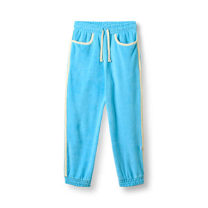 Velour Pants in Pool Blue-Smafolk-Modern Rascals